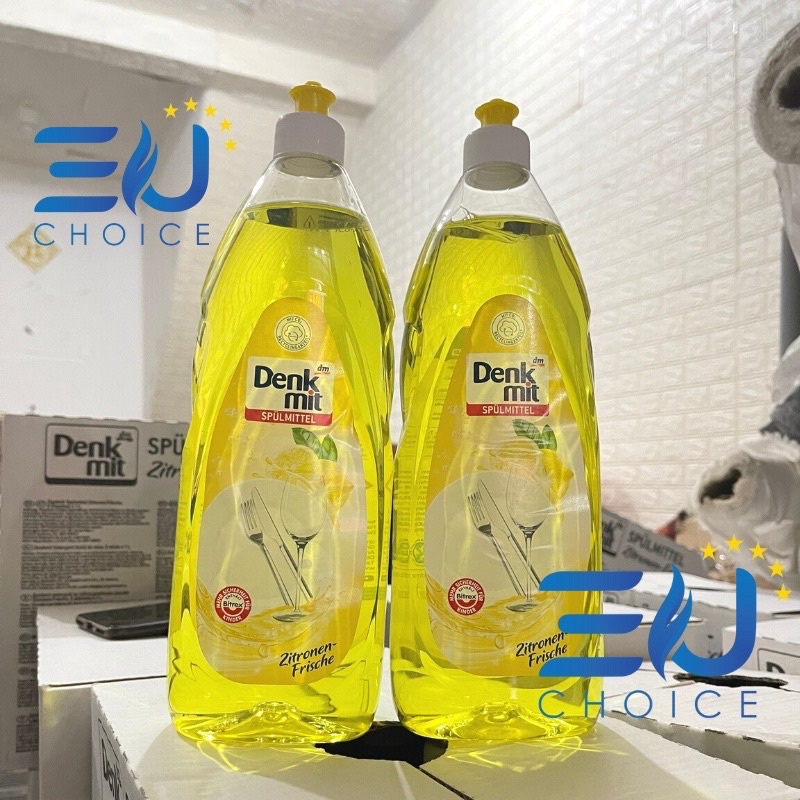 Nước Rửa Chén Bát Hương Chanh & Thiên Nhiên Denkmit Nhập Khẩu Từ Đức