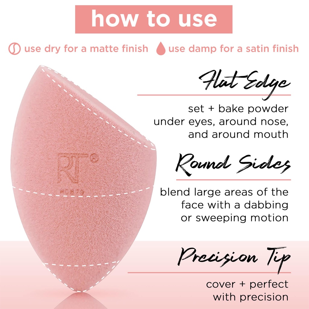 Bông dặm phấn REAL TECHNIQUES Miracle Powder Sponge