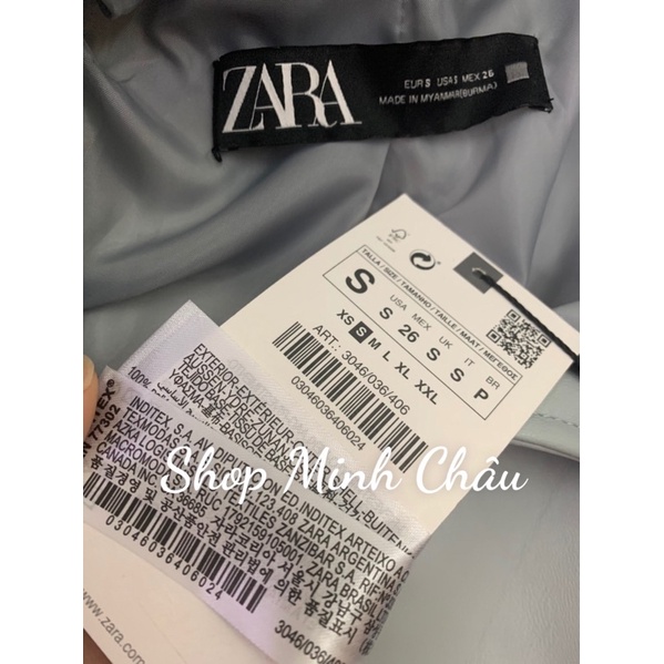 (Sẵn) Áo khoác da Zaraa auth canh sale, 2 mầu
