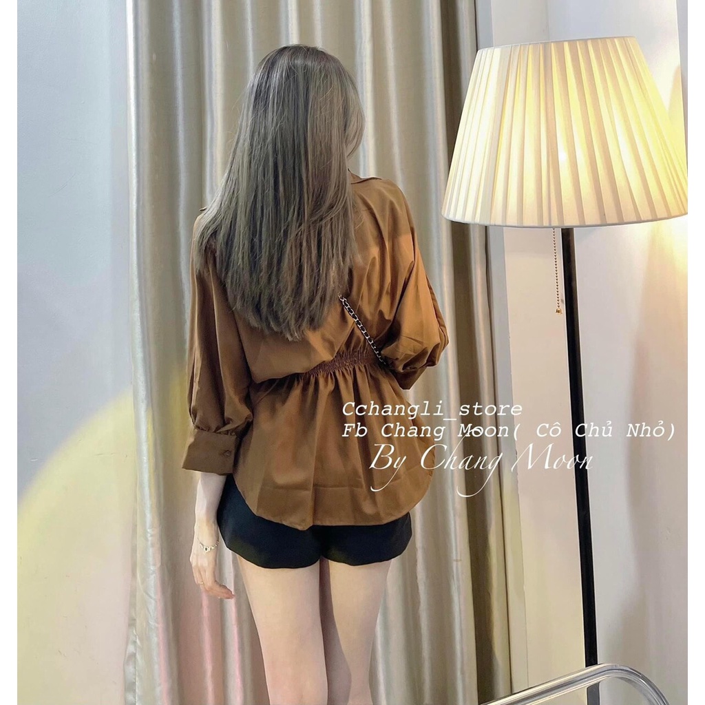 Áo Sơ Mi Xếp Ly [Siêu Hót] Tay Phồng Dáng Rộng Thời Trang Mùa Hè. ZADOLA FASHION