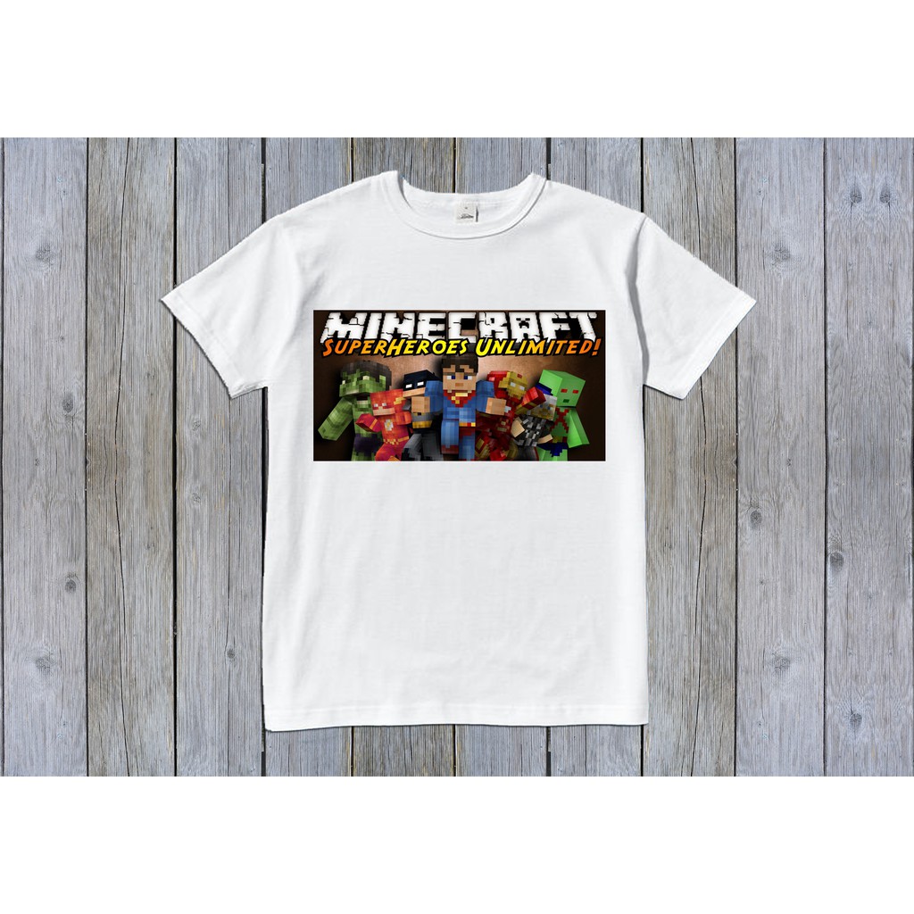 Áo thun Minecraft Super Heroes
