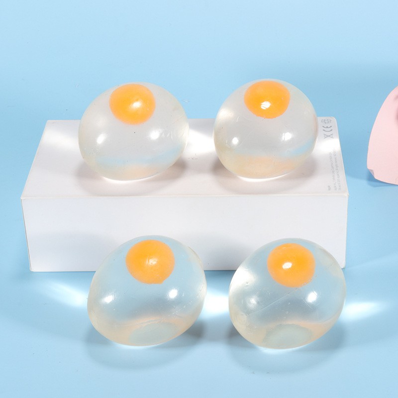 Đồ chơi bóp gudetama quả trứng gà trút giận 1 lòng đỏ squishy mochi