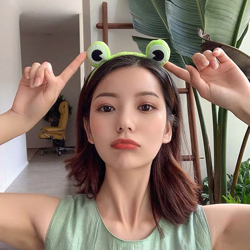 Băng Đô Cài Tóc Hình Chú Ếch Dễ Thương Phong Cách Nhật Bản