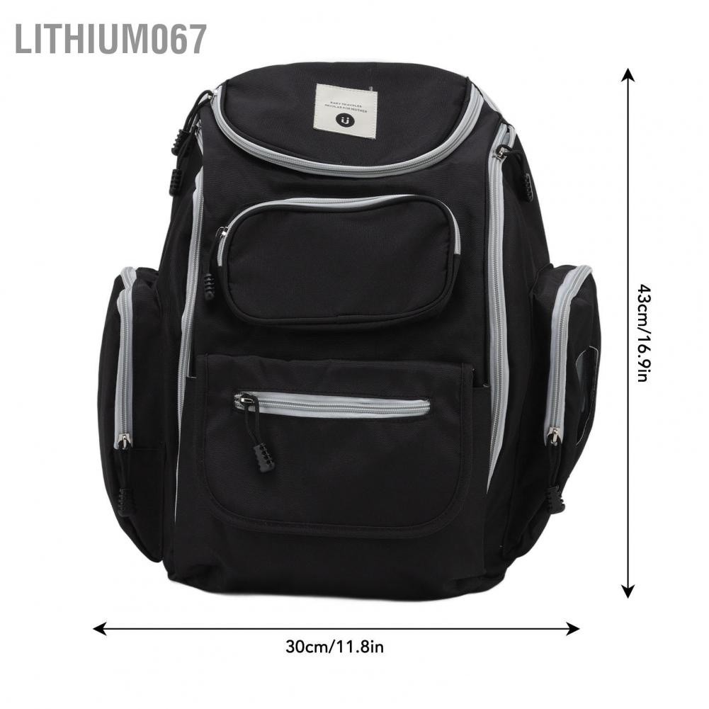 Lithium067 Lithium067 Túi đựng tã cho bà bầu Đa chức năng Công suất lớn chống thấm nước Ba lô ngoài trời