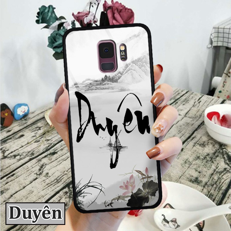 [Mã ELORDER5 giảm 10k đơn 20k] Ốp lưng Samsung Galaxy S9/ S9 Plus - In chữ thư pháp