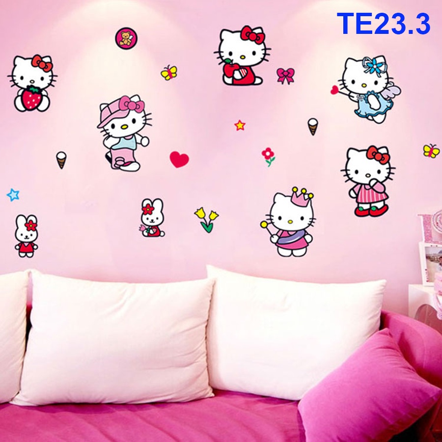 TRANH DECAL DÁN TƯỜNG CÔNG CHÚA CHO BÉ GÁI - Decal dán tường ngộ nghĩnh