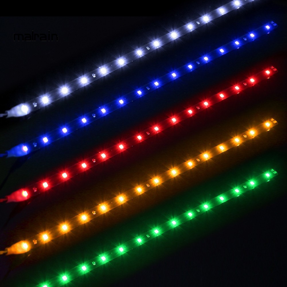 Set 2 Dải Đèn Led 60cm Chống Thấm Nước Trang Trí Xe Hơi Độc Đáo