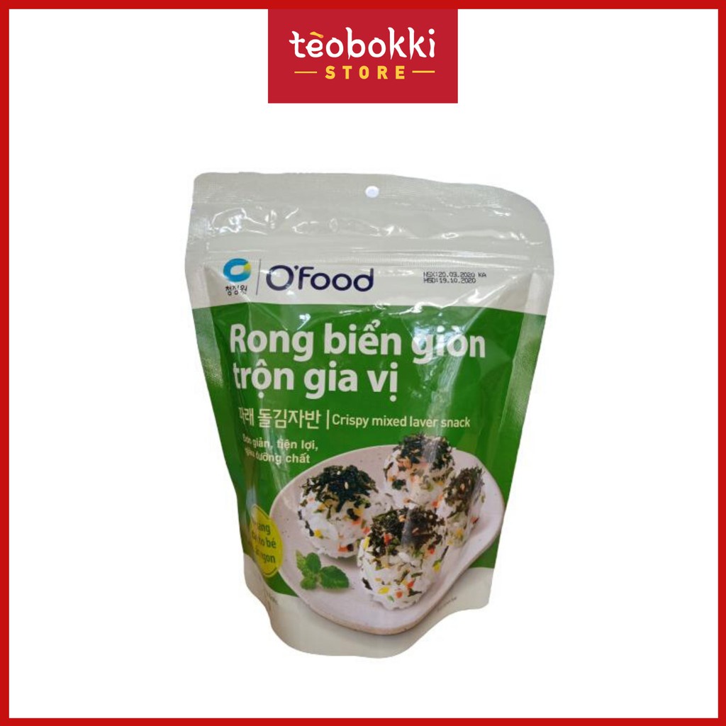 Rong biển giòn trộn gia vị O'food 40g
