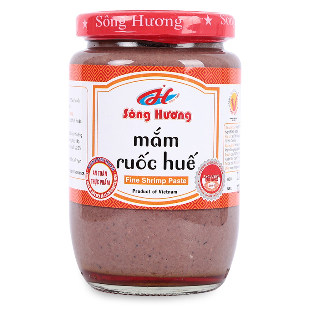 Mắm ruốc Huế Sông Hương hũ thủy tinh 430g