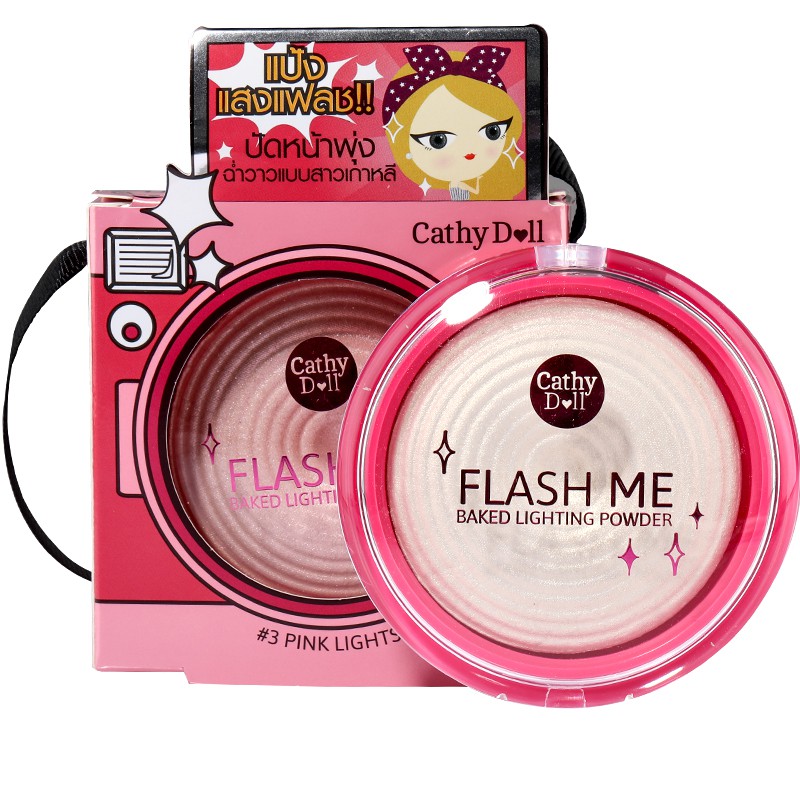 [Có sẵn - Chính hãng - Ship ngay] CATHY DOLL - Phấn Bắt Sáng Baked Lighting Powder