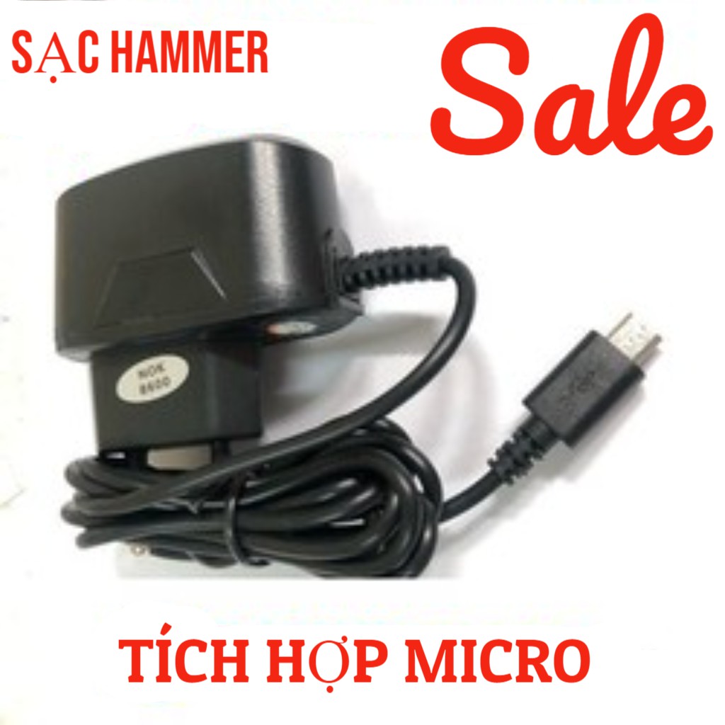 Sạc Liền Dây Hammer Cổng Micro USB - Bảo Hành 12 Tháng