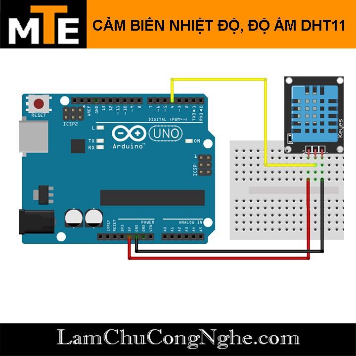 Module cảm biến nhiệt độ và độ ẩm DHT11 - Module arduino