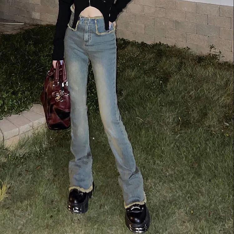Quần Jeans Lưng Cao Phong Cách Hip Hop Thời Trang Mùa Xuân Cho Nữ | BigBuy360 - bigbuy360.vn