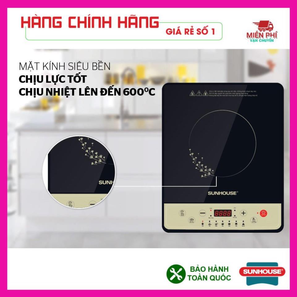 BẾP ĐIỆN TỪ SUNHOUSE SHD6148, BÉP TỪ ĐƠN SUNHOUSE SHD6148, BẢO HÀNH TOÀN QUỐC, TIẾT KIỆM ĐIỆN, CÔNG SUẤT 1800w