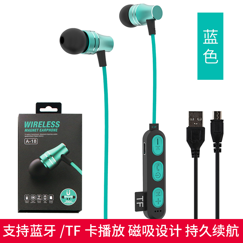 Tai Nghe Bluetooth Không Dây Đeo Cổ Dáng Dài Thích Hợp Cho Apple Oppo Huawei Vivo Xiaomi Android