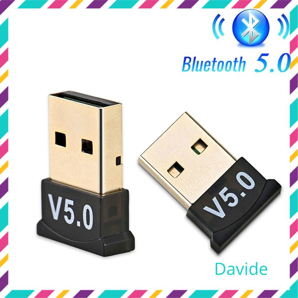 USB Bluetooth 5.0 CSR cho máy tính laptop tạo kết nối không dây LOẠI TỐT bắt sóng cực khỏe mét tặng đĩa cài