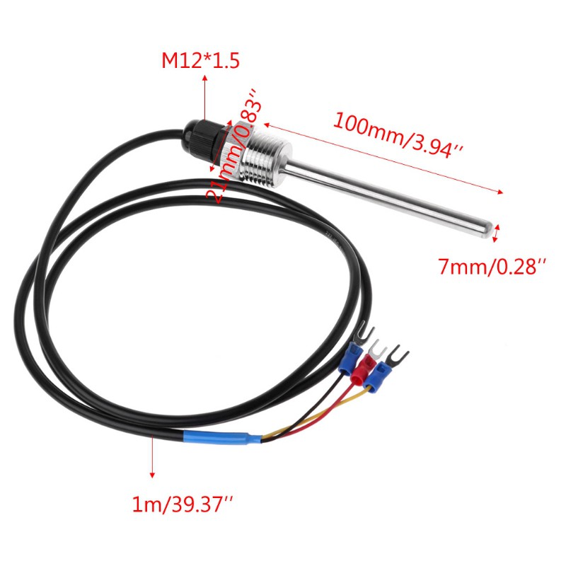 Thiết bị đo cảm biến nhiệt độ điện trở cao cấp pt1000 sus304 G1 / 2