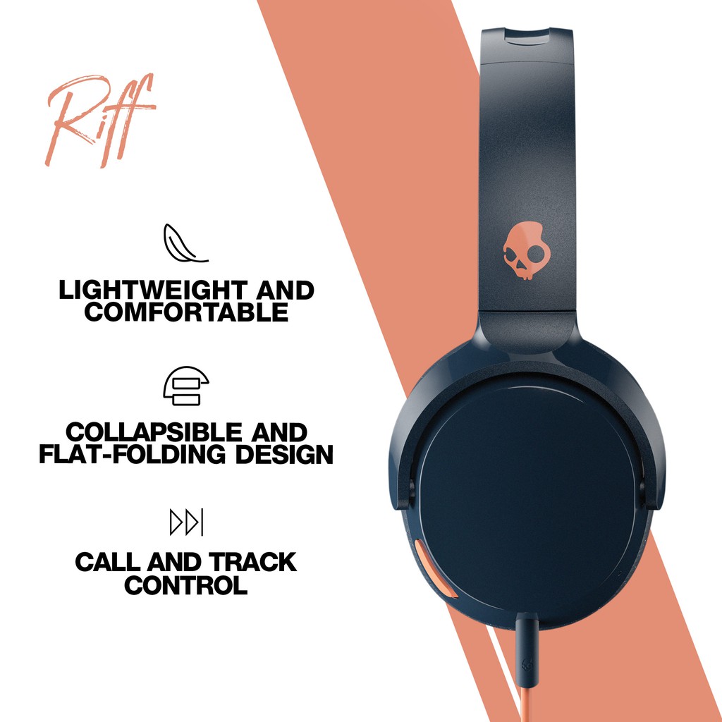 [Mã 2404EL10K giảm 10K đơn 20K] Tai Nghe Skullcandy Riff Có Dây On-Ear