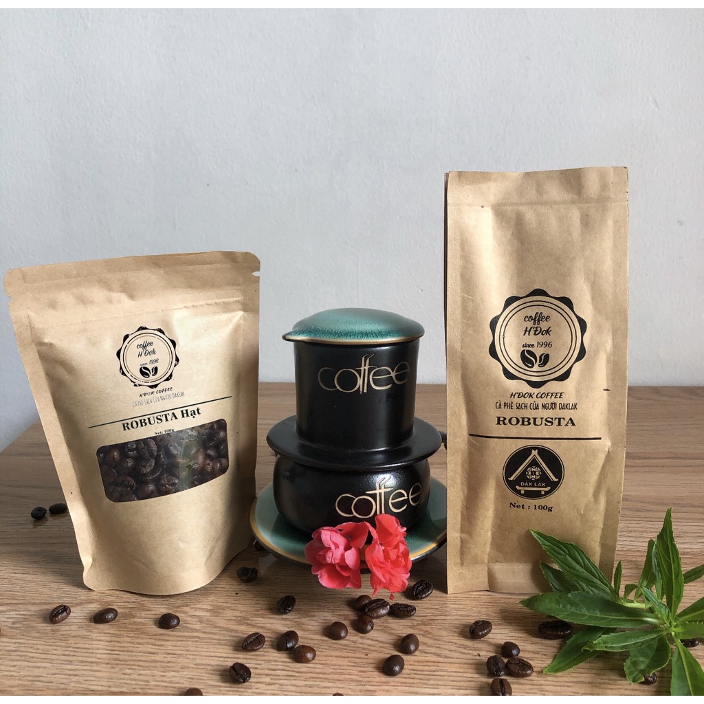 Cà phê Pha Phin, Cà Phê Bột Nguyên Chất, Robusta Rang Mộc Đăk Lăk