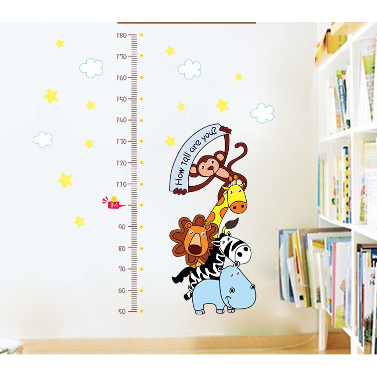 Decal dán tường đo chiều cao try up