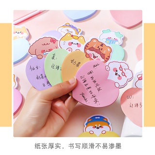Giấy ghi chú Giấy note Sticky note Gấu trái tim