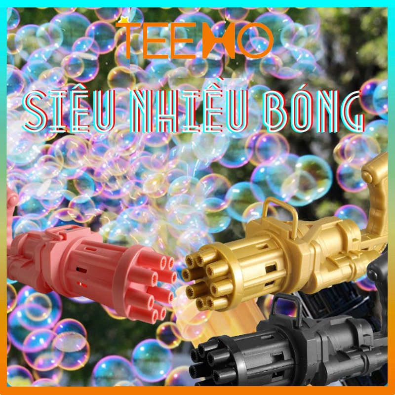 Súng bắn bong bóng xà phòng đồ chơi cho bé 3 tuổi TEEMO TOY-04