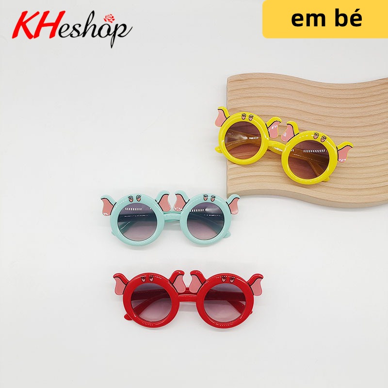 [Thời Trang] Kính Hoạt Hình bé Voi xinh xắn dễ thương, nhiều màu lựa chọn cho Trẻ Em mã Y1623