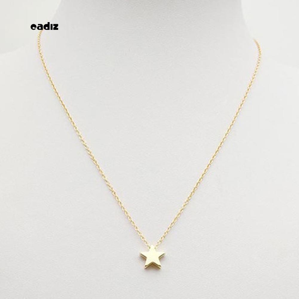 Vòng cổ choker mặt ngôi sao 5 cánh thiết kế đơn giản