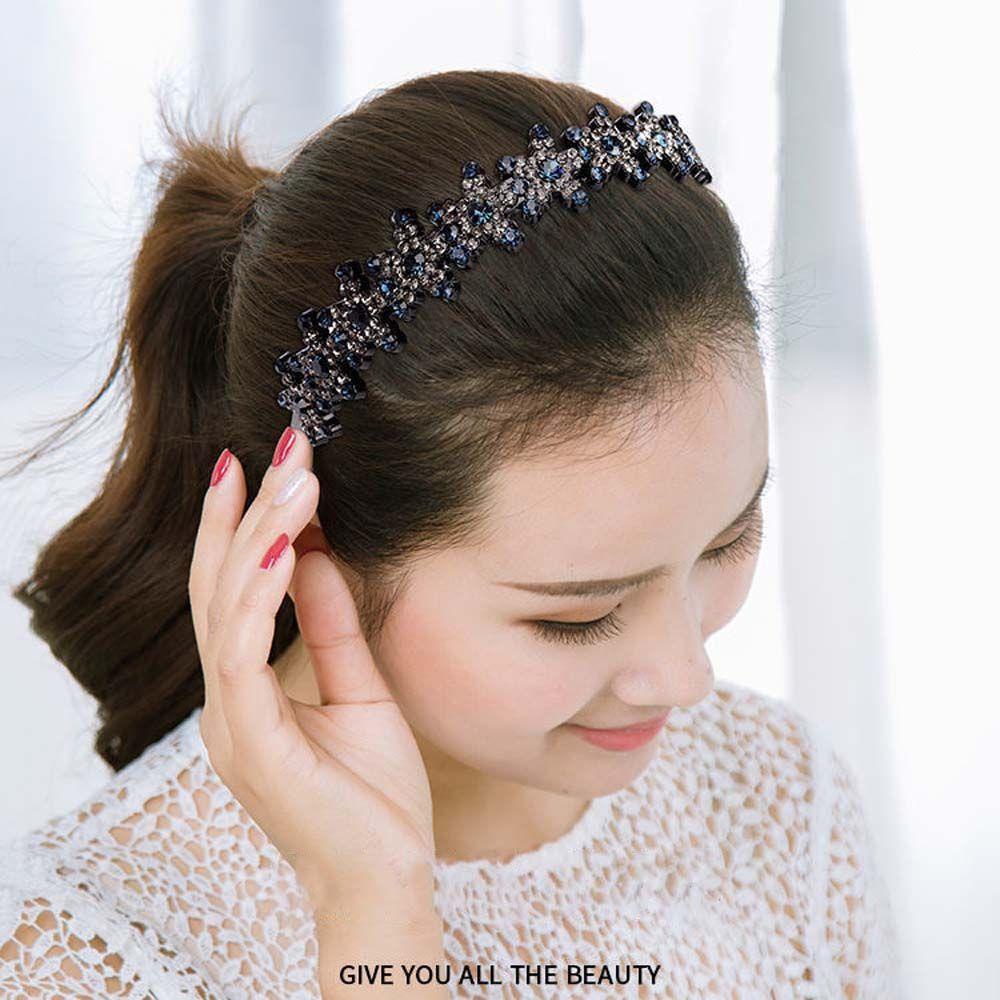 Băng Đô Cài Tóc Màu Đen Đính Hoa Đơn Giản Dễ Thương Cho Nữ|Băng Đô Cài Tóc Cho Nữ