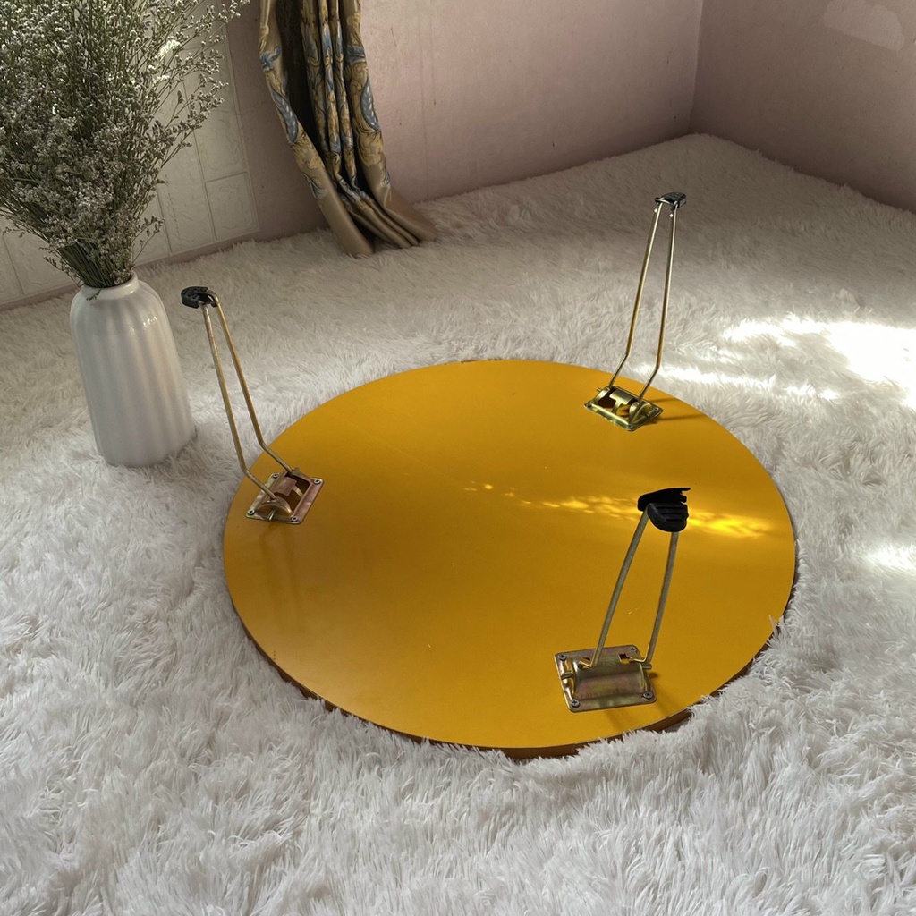 Bàn tròn nhỏ ngồi bệt nhiều màuchân gấp gọn nhiều mầu kích thước phi 60 cao 28 cm giá rẻ nhất