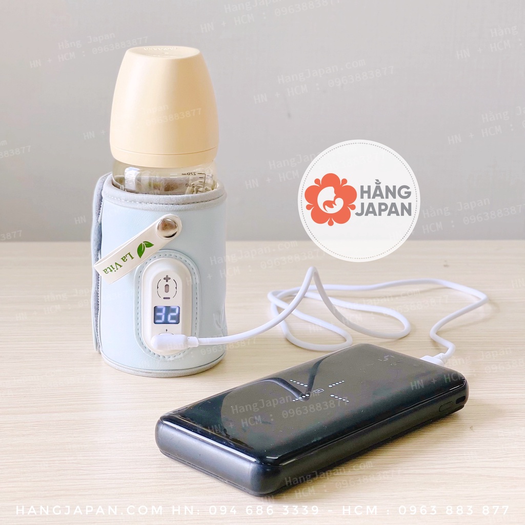 Túi hâm -ủ bình sữa di động thông minh - máy ủ hâm bình sữa sạc bằng USB -LAVITA