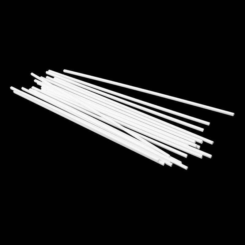 Set 20 que nhựa trắng 3x250mm làm mô hình kiến trúc