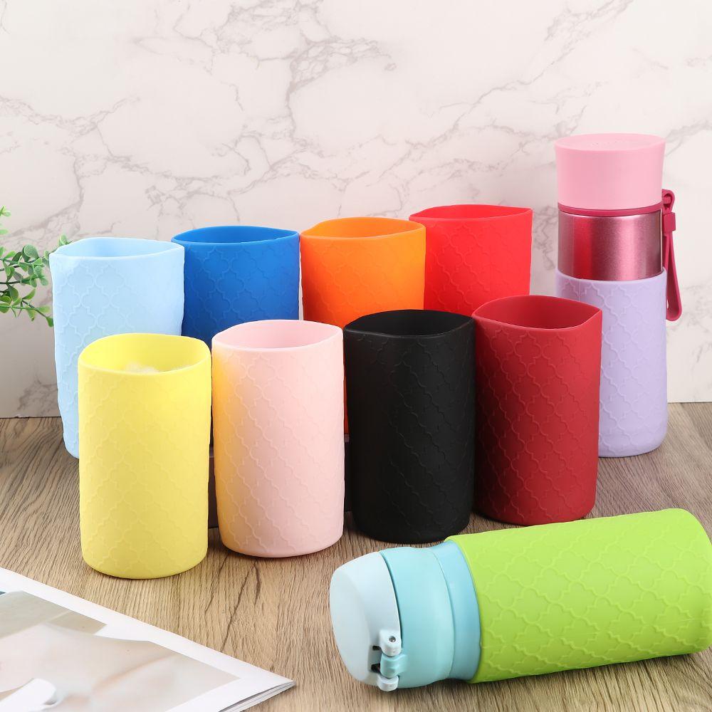 LEISURE Vỏ Bọc Bình Nước Thể Thao Bằng Silicone Chống Trượt