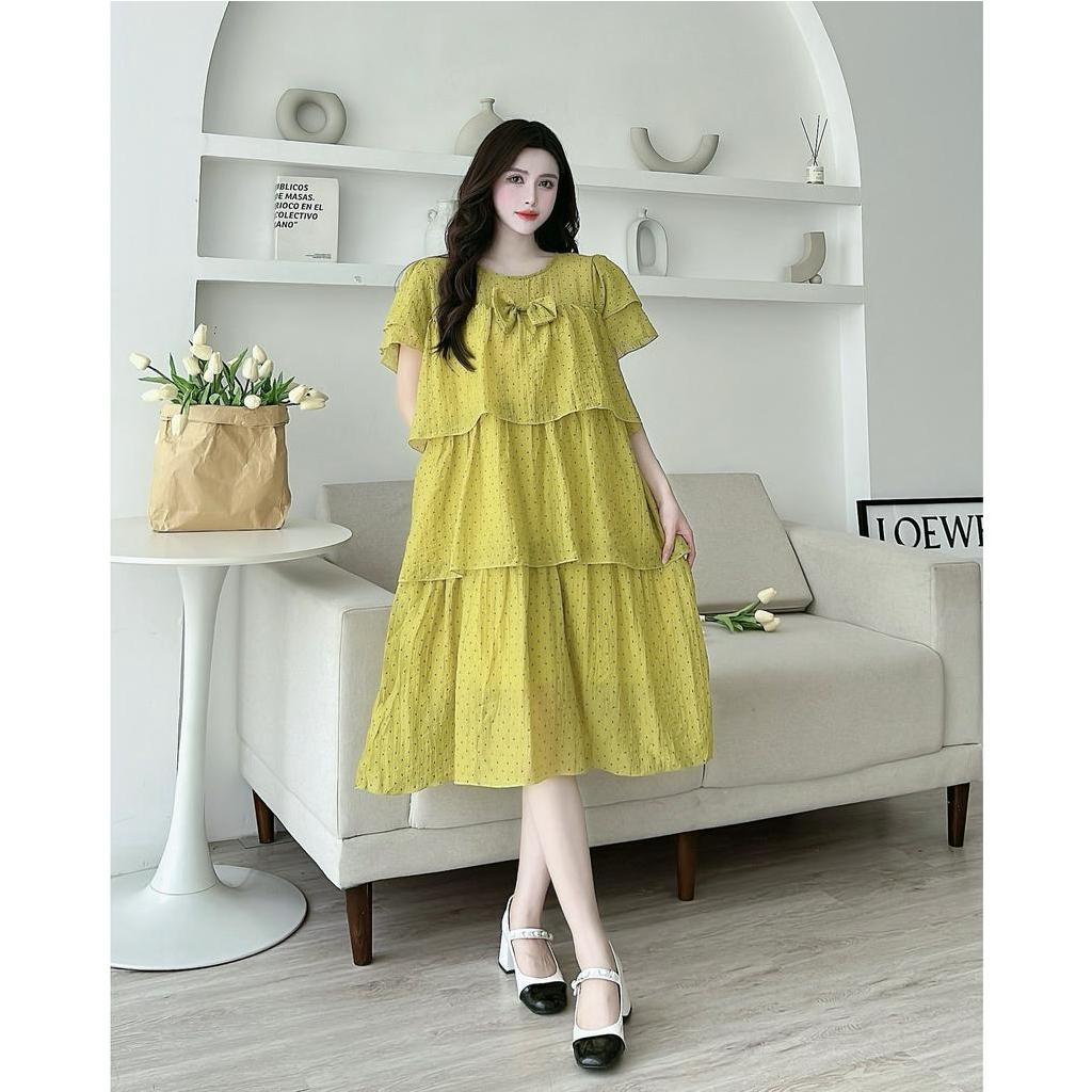 Váy bầu , đầm bầu xinh thiết kế công sở form dáng thoải mái mặc đi làm đi chơi cho mẹ bầu