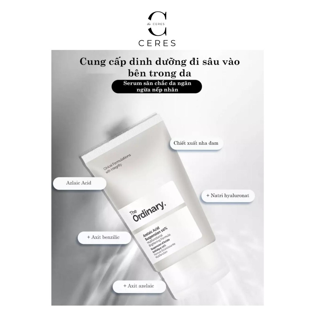 Kem Dưỡng Da Azelaic Acid Suspension 10% Sáng Da Tẩy Tế Bào Chết 30ml - The Ordinary