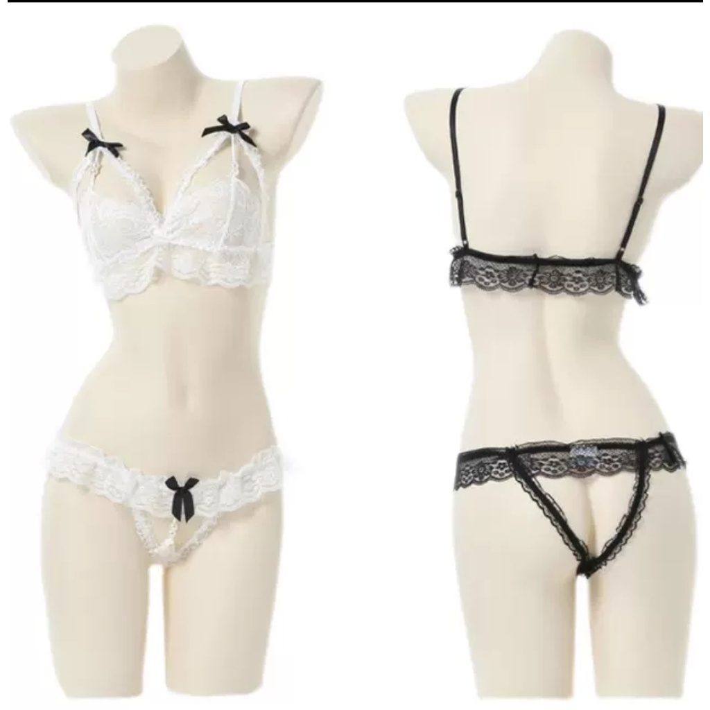 Đồ Ngủ Sexy Cosplay Nữ Lọt Khe Đính Hạt - Bộ Đồ Cosplay ren Hóa Trang Hầu gái Chụp Hình Studio