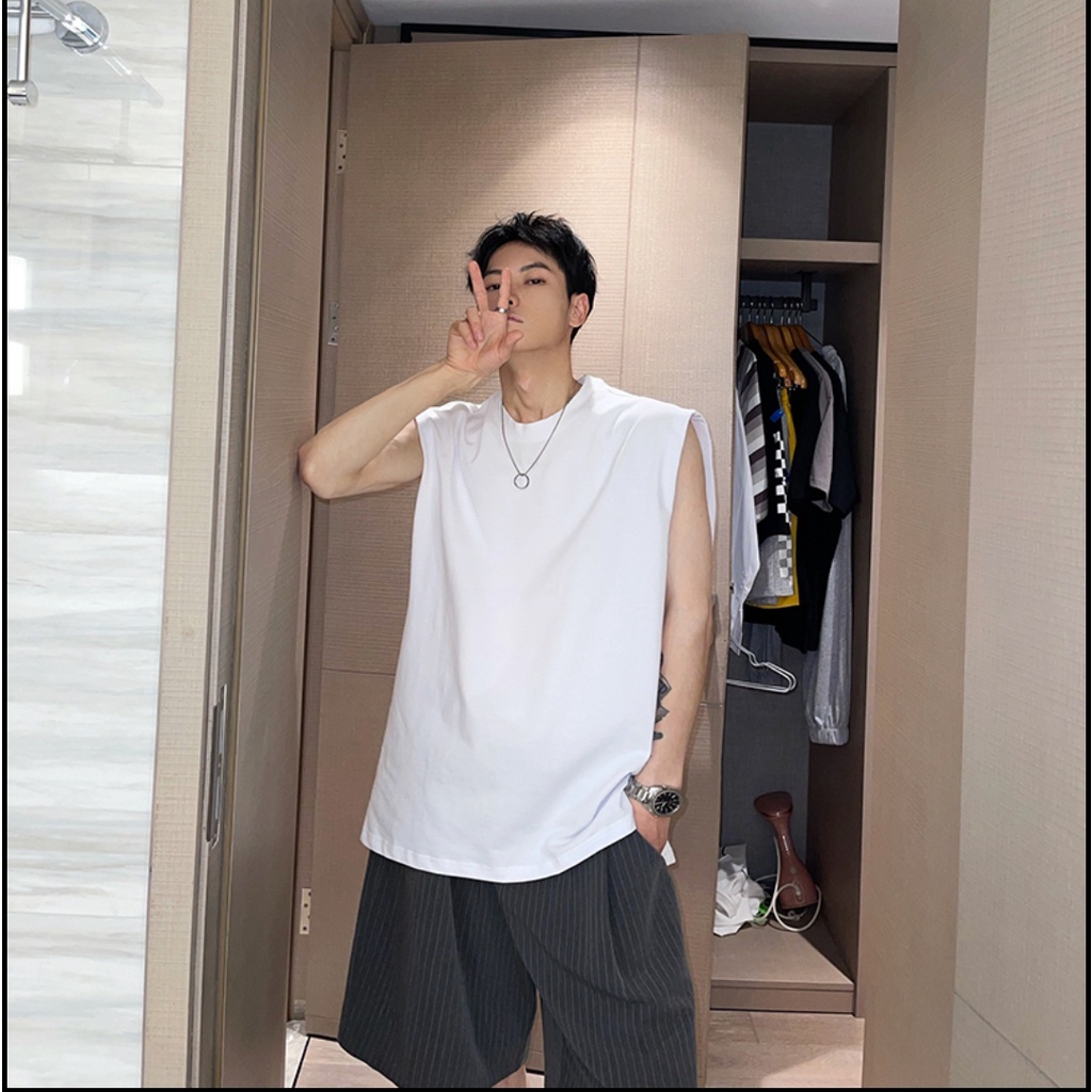 BIGSIZE 40-105KG Áo thun sát nách/ba lỗ/tanktop Nam Nữ Sói Store 5 màu