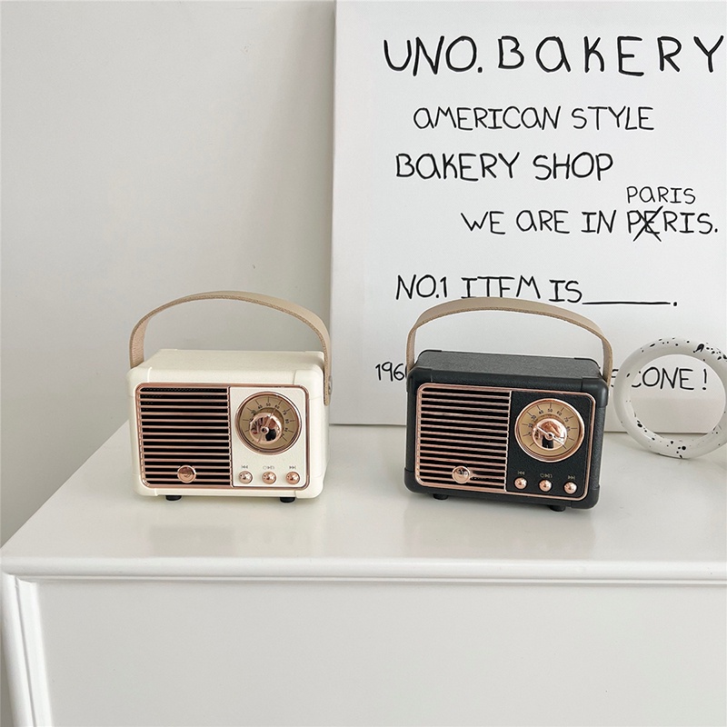 Loa Bluetooth Không Dây Phong Cách Retro