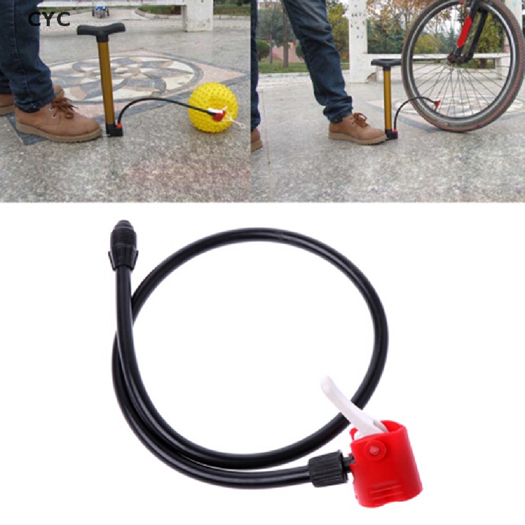 CYC Bike Tyre Hand Air Pump Inflator Replacement Hose Tube Rubber Bicycle Accessory CY