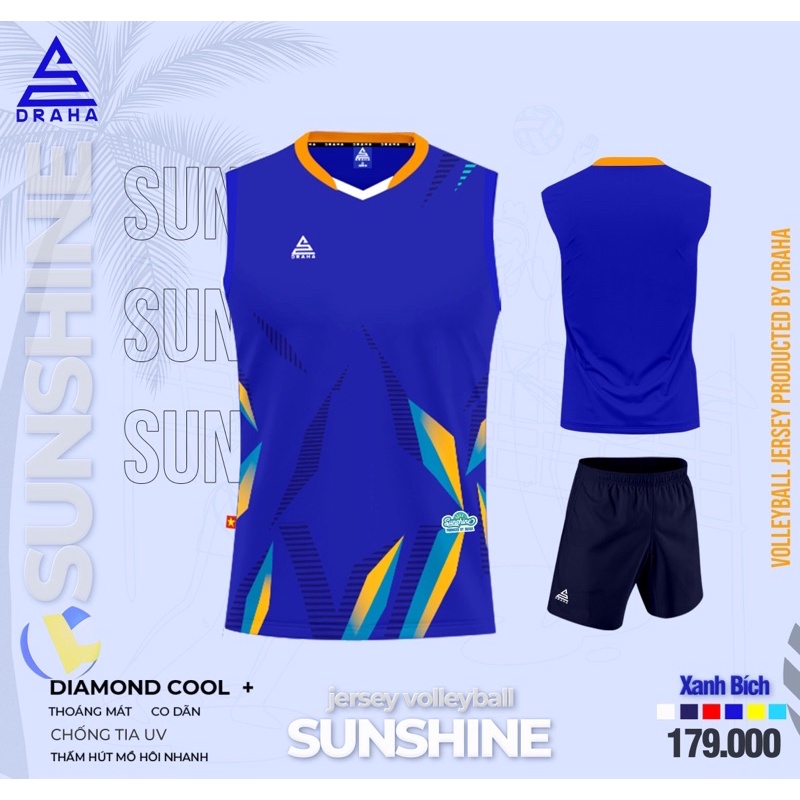Bộ ba lổ/ sát nách/ bộ quần áo bóng chuyền mẫu mới sunshine