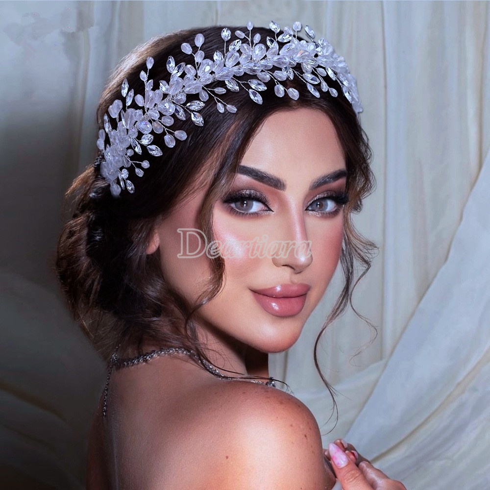 Cài Tóc Hình Giọt Nước Đính Đá Thời Trang Cho Cô Dâu