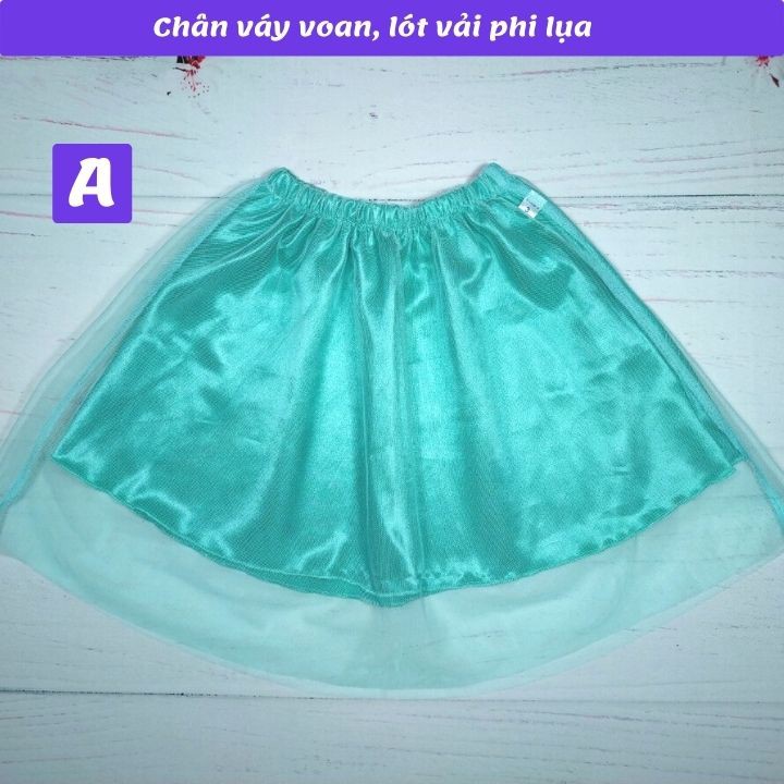 Áo dài cách tân cho bé gái hình Pony- Nàng tiên cá từ 12-42kg. Vải phi lụa, chân váy ren có lót bên trong- Tomchuakids