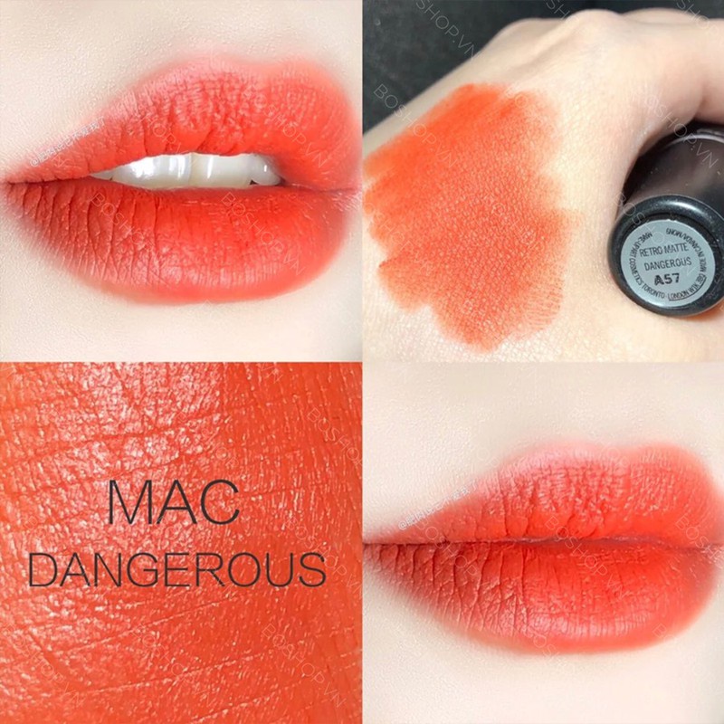 SON LÌ MAC RETRO MATTE LIPSTICK DANGEROUS CHÍNH HÃNG - 8970