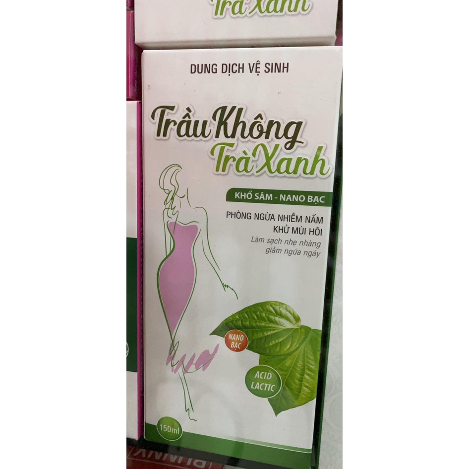 Dung dịch vệ sinh phụ nữ trầu không- trà xanh 150ml