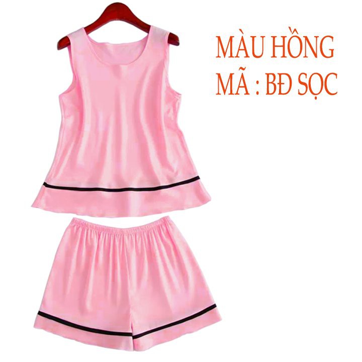 Bộ Sọc nữ áo ba lỗ quần short nữ mùa hè