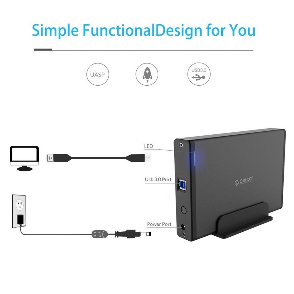 Hộp Đựng Ổ Cứng HDD BOX ORICO 2588  USB 3.0 2.5 inch