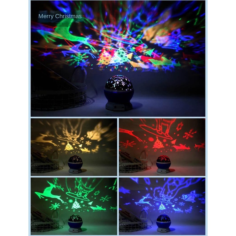 Đèn Ngủ led Xoay Kết Nối Bluetooth Hình Bầu Trời Sao Kèm Điều Khiển Từ Xa