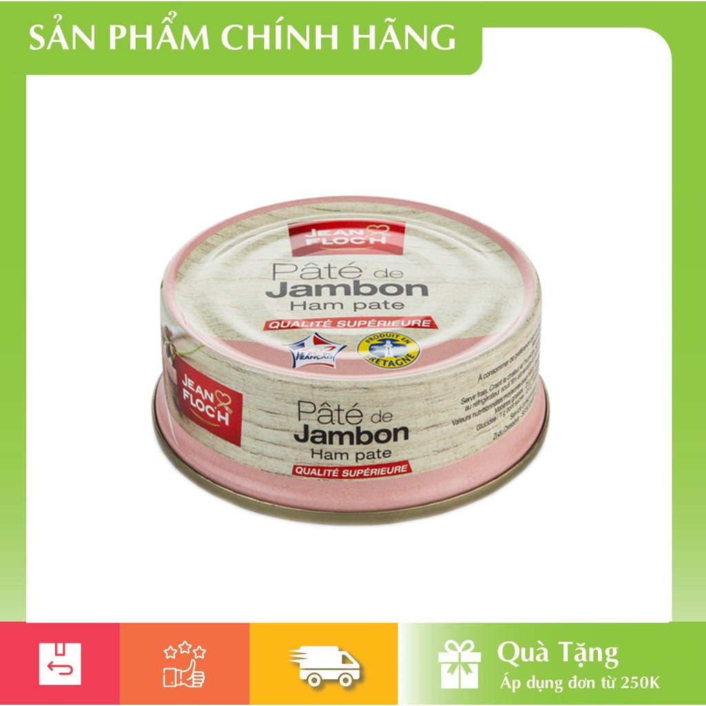 [HÀNG CHÍNH HÃNG] Pate Thịt Đùi Jean Floc'H 130gr