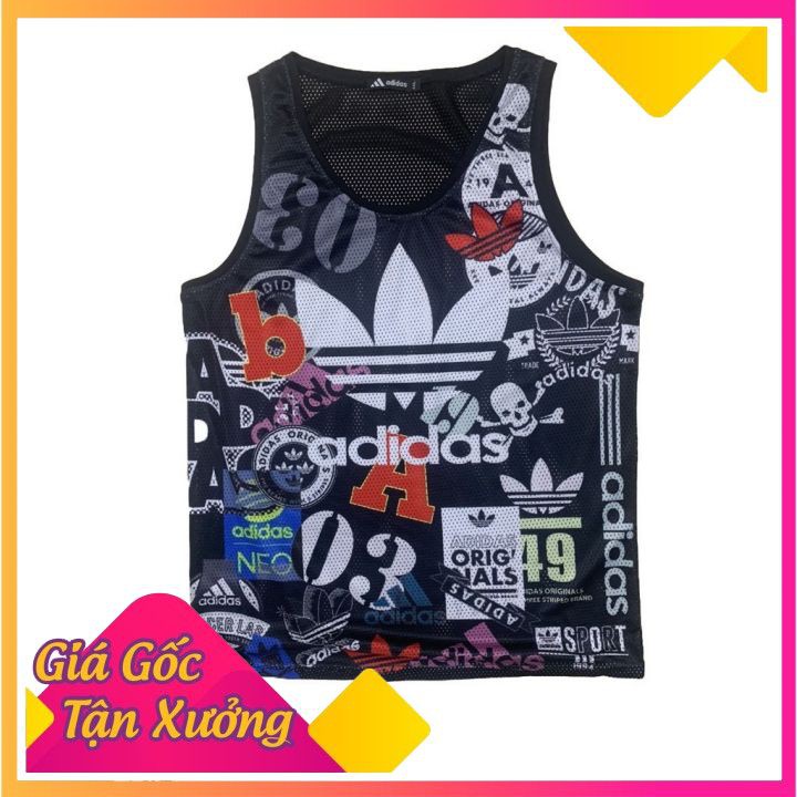 ♻️XẢ KHO♻️ Áo Ba Lỗ Nam Vải Lưới In 3D - Áo 3 Lỗ Thể Thao Nam - Áo Sát Nách Vải Lưới Thông Hơi 11 Mẫ