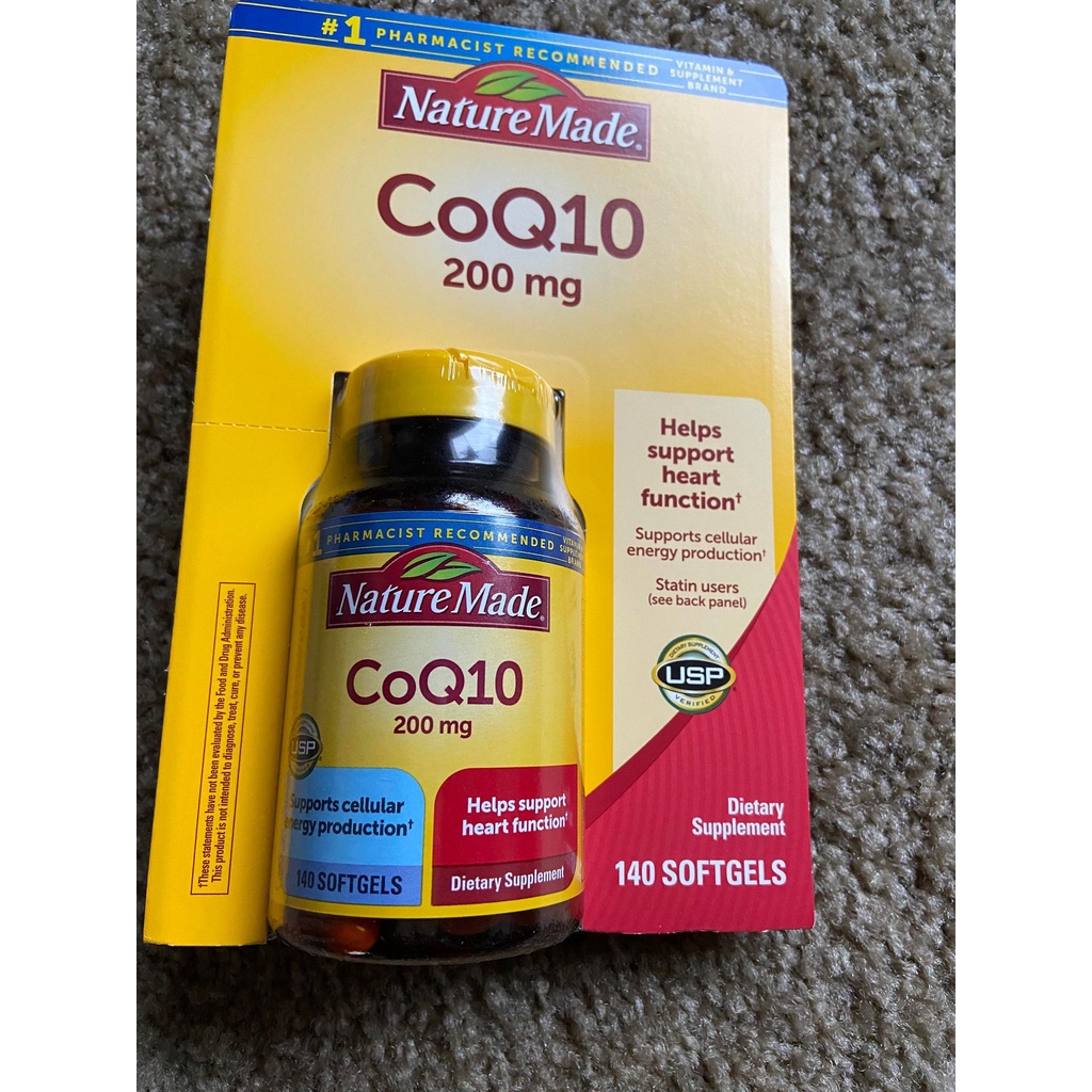 Viên uống bổ tim mạch CoQ10 Nature Made THUỐC BỔ TIM 140 viên của Mỹ